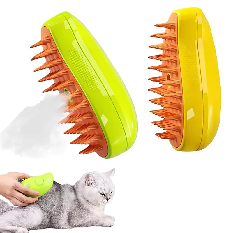 Cat Steam Brush Steamy Dog Comb 3 in 1 Electric Spray Pet Hair Brushes for Dogs Cats Massage Grooming Supplies Hair Removal Comb