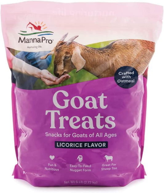 Goat Treats - Made with Oatmeal – Daily Goat Treats - Licorice Flavor – 6 Pounds of Goat Treats