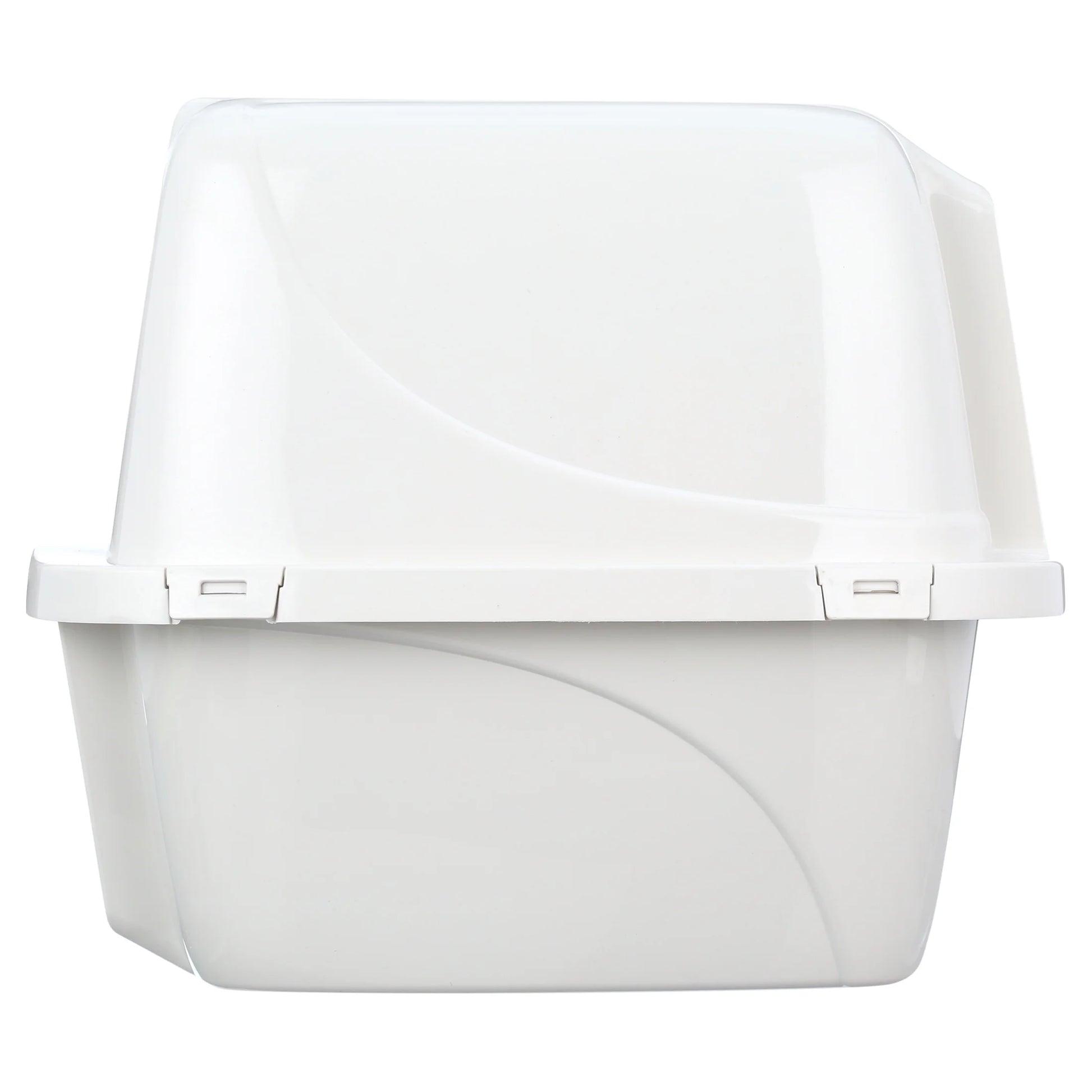 s Enclosed Cat Litter Box White, LG