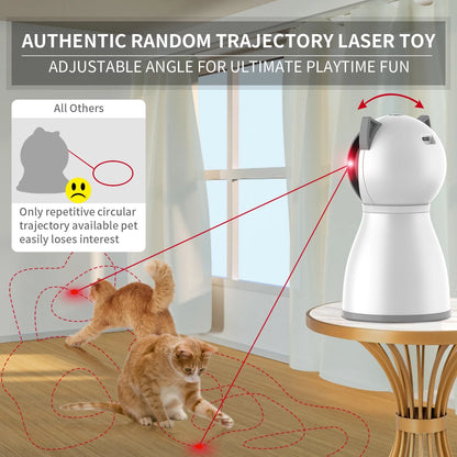 Cat Toys,The 4Th Generation Real Random Trajectory,Motion Activated Rechargeable Automatic Cat Laser Toy,Interactive Cat Toys for Indoor Cats/Kitten/Dogs