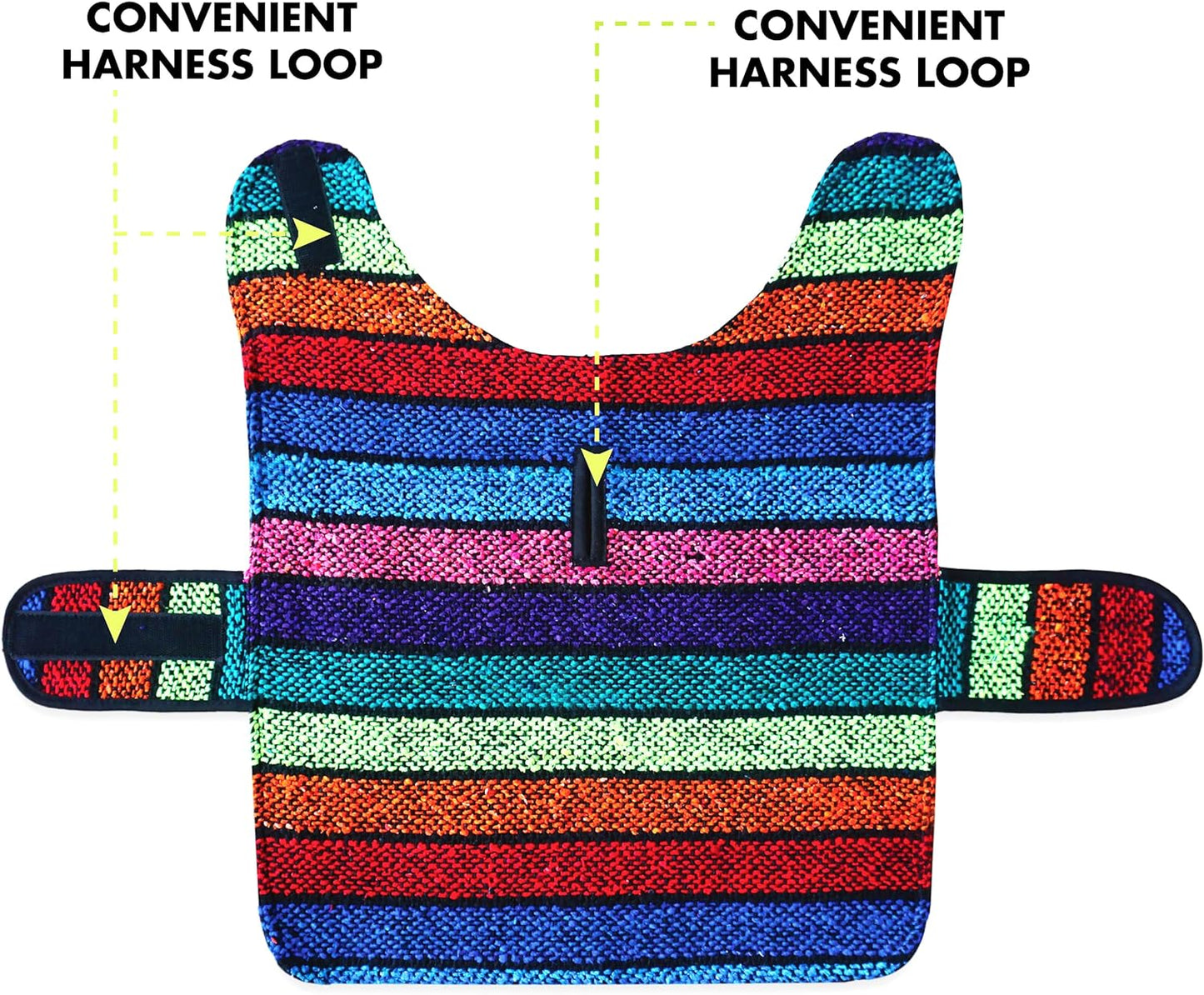 Handmade Dog Poncho from Mexican Serape Blanket - Southwestern and Tie Dye Dog Clothes - Coat - Costume - Sweater - Vest